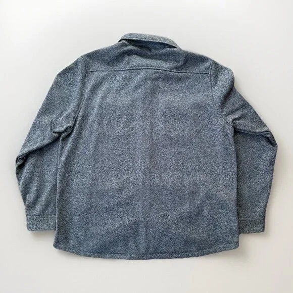 Eddie Bauer Fleece Shirt Jacket Fall Layering Gray Button Up Men's Size XL - Picture 2 of 6